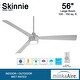preview thumbnail 21 of 20, Minka Aire Skinnie 3 Blade 56 Inch Ceiling Fan With LED Light