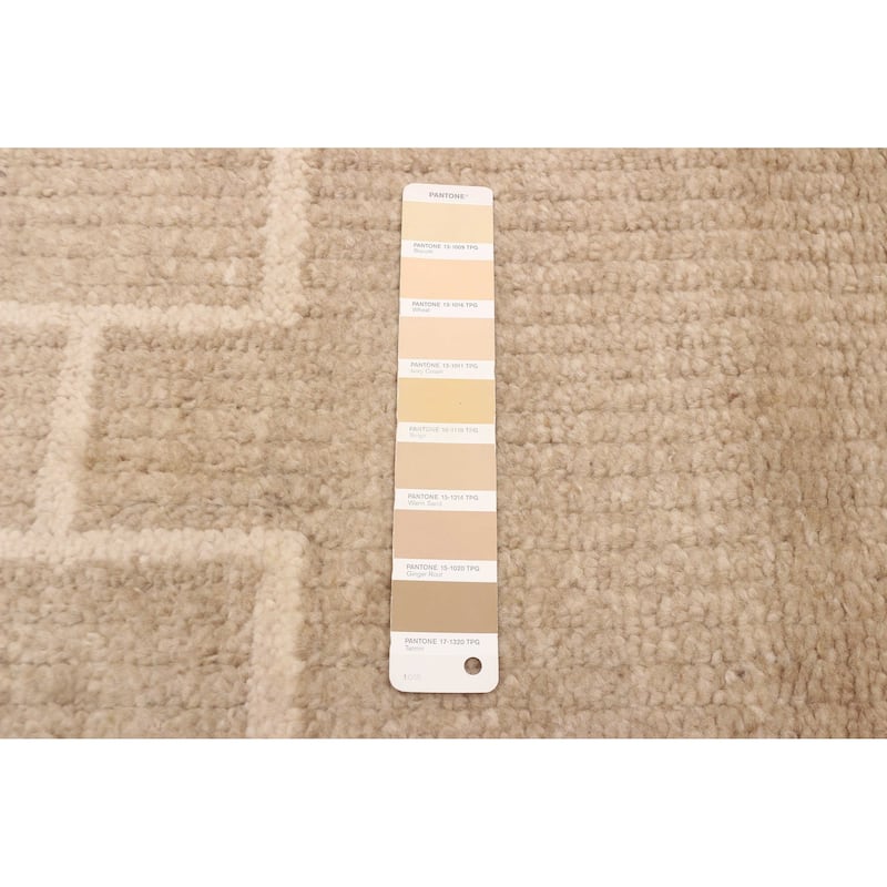 ECARPETGALLERY Hand-knotted Tangier Tan Wool Rug - 5'1 x 7'10