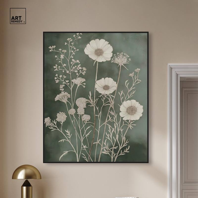 Airy Green Garden Canvas by Art Remedy