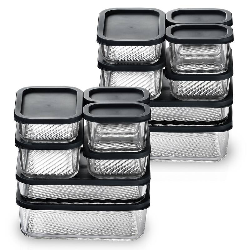 Empyrean Modular Glass Container - Black - 14 Pack