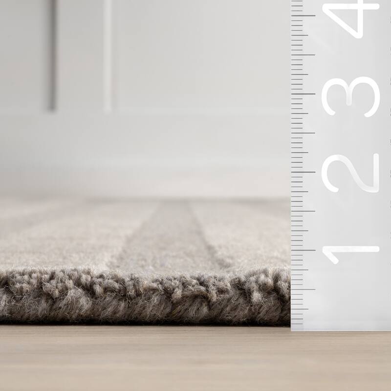 Vestry Striped Wool Area Rug