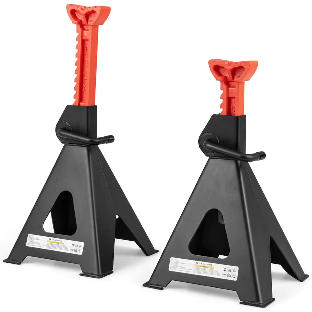 Costway Jack Stands Pack of 2 with Handle Lock & Adjustable Height for - as pic shows - See Details