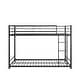 preview thumbnail 8 of 6, Twin over Twin Size Metal Bunk Bed Frame with Safety Guard Rails