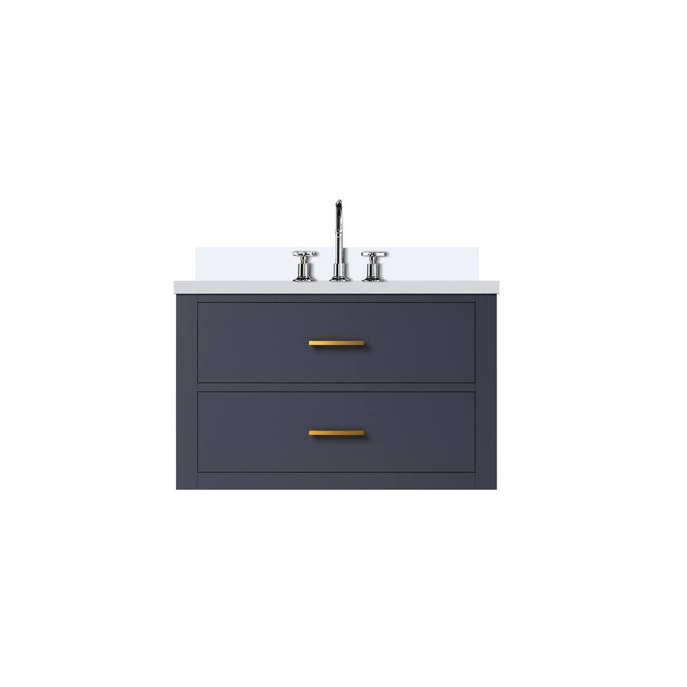 Castor Bath Vanity with Quartz Top, Sink and Faucet