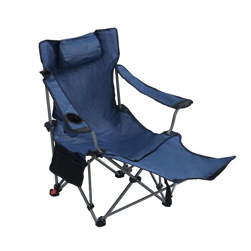 Outdoor Camping Chairs Folding/Portable/Adjustable reclining chair(Three-level adjustment),Side Pockets & Cup Holder,Carry Bag