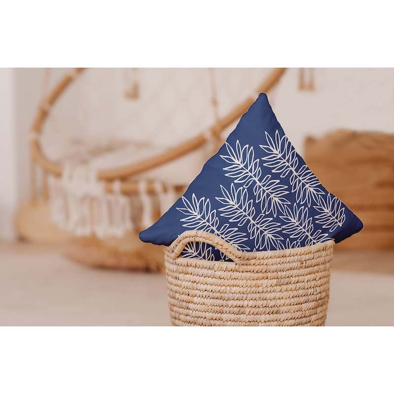 Leafy Branch Decorative Throw Pillow