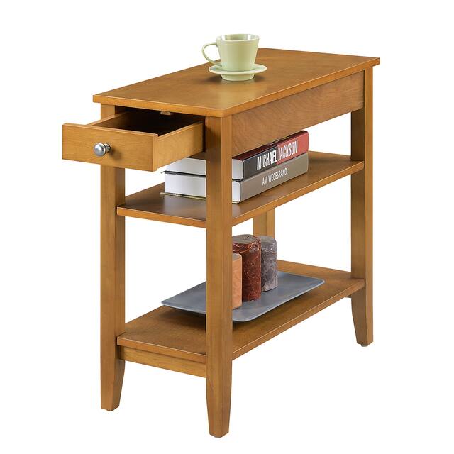 Copper Grove Aubrieta1 Drawer Chairside End Table with Shelves