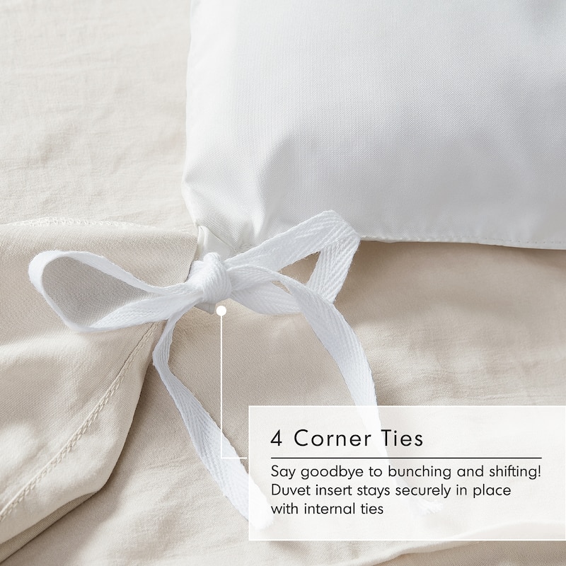 Chelsea Square Evans Pinch Pleated Soft Washed Boho Duvet Cover Set
