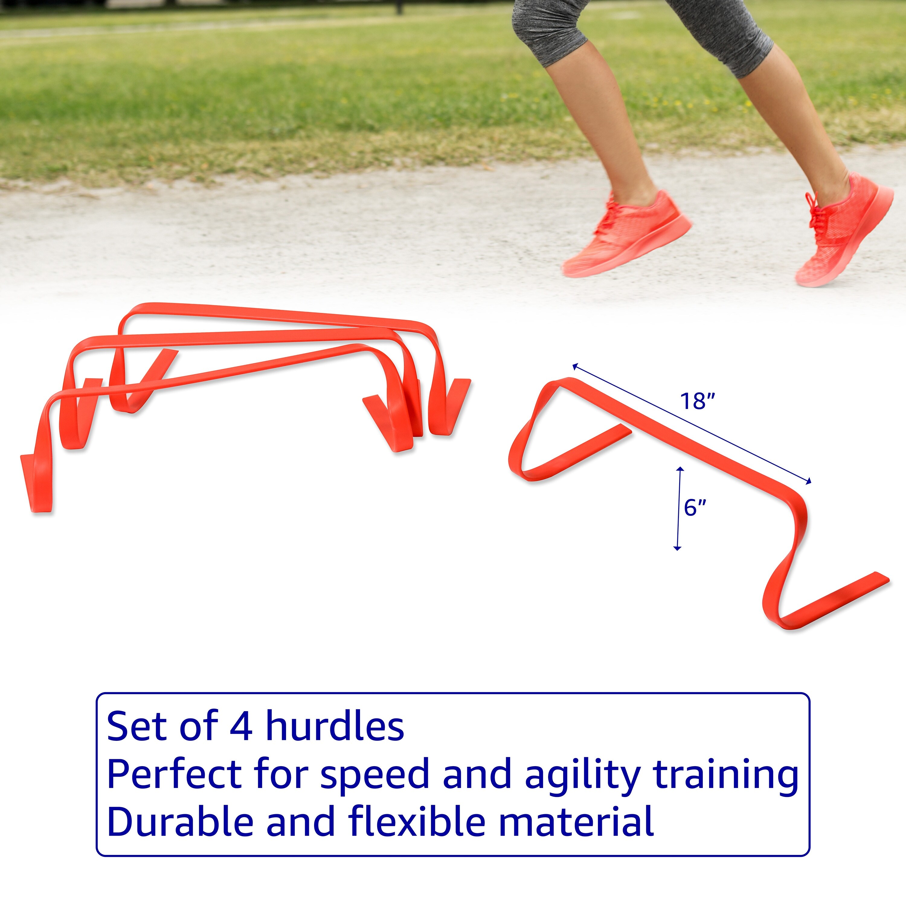 PP Material Training Hurdle Soccer Speed Hurdle Training Equipment - Adjustable 15/23/30cm Height For Agility & Footwork Drills PP Material Sports Hurdle - View #4