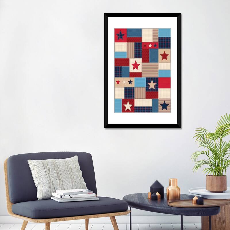 iCanvas "Americana Patriotic Patches I" by Gail Veillette
