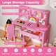 preview thumbnail 16 of 16, Gymax Kids Study Desk & Chair Set Children Wooden Craft Table w/ Chair