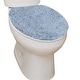preview thumbnail 113 of 189, Home Weavers Waterford Collection Cotton Toilet Lid Rug | Elastic Fit | Fit Most Standard Toilet Lid | 18"x18"
