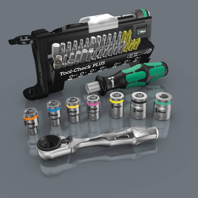 Wera 05056490001 Tool-Check Plus Bit Ratchet Set with Sockets