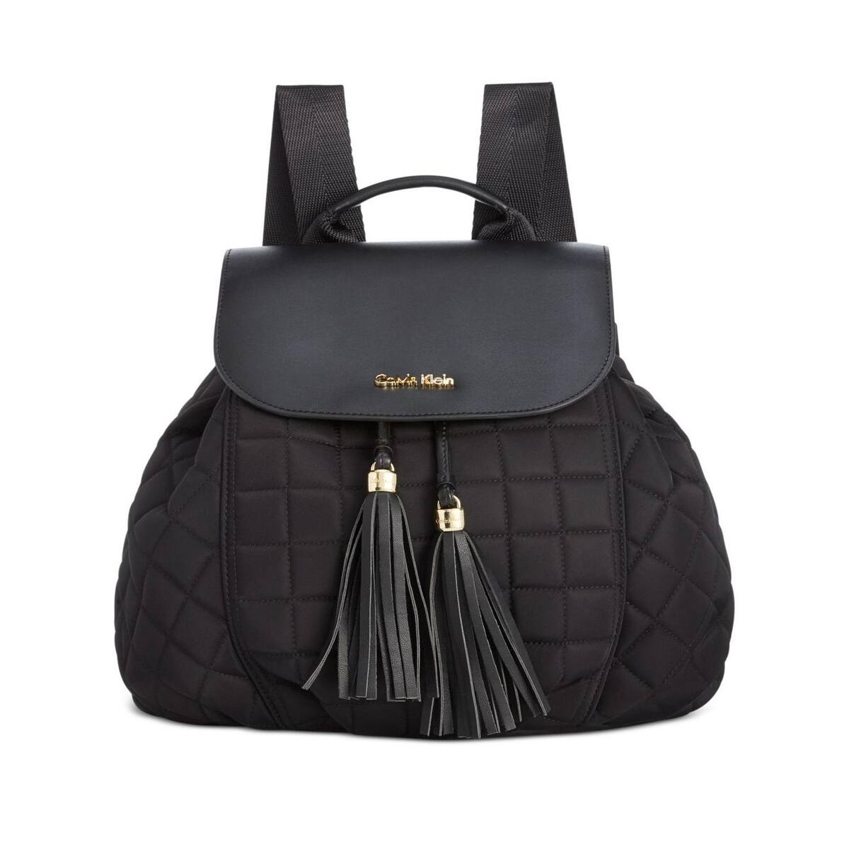 calvin klein coated canvas backpack
