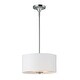 preview thumbnail 1 of 2, Bongo 13" Wide Metal Semi Flush Mount Ceiling Light satin nickel