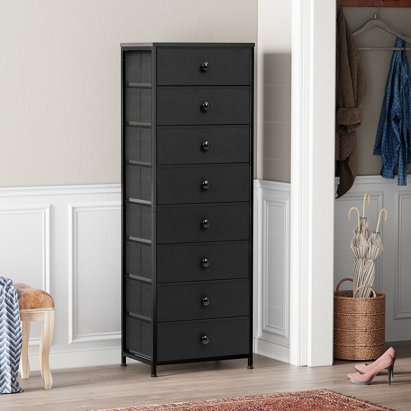 Drawer - カウベルです VredHom 8 Dresser Vertical Storage Tower Cabinet - Bed Bath