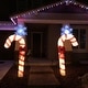 preview thumbnail 3 of 1, 72" Pre-Lit Red and White Glitter Candy Cane Outdoor Christmas Yard Art Decoration