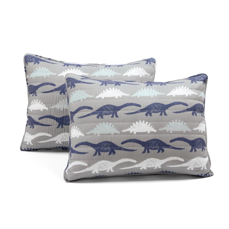 Lush Decor Stone Age Dinosaur Reversible Quilt Set