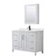 Option White / Giotto Quartz Top / Matte Black Hardware