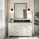 preview thumbnail 23 of 26, LNC Modern Farmhouse Clear Glass Wall Sconce Black Gold Silver Bathroom Vanity Lighting - W 4.7" x H 9.6" x D 4.5"