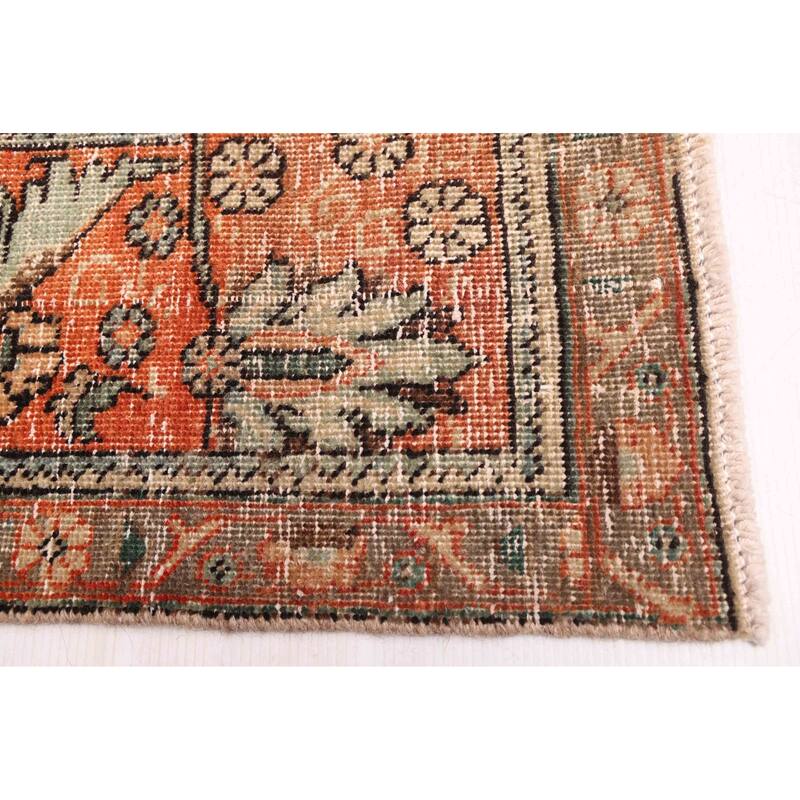 ECARPETGALLERY Hand-knotted Antalya Vintage Light Red Wool Rug - 6'10 x 10'6