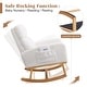 preview thumbnail 104 of 171, HOMYKA 28" Wide Rocking Chair for Nursery with Solid Wood Leg