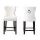 preview thumbnail 30 of 36, Carter 24" Wingback Tufted Nailhead Counter Stool (Set of 2)