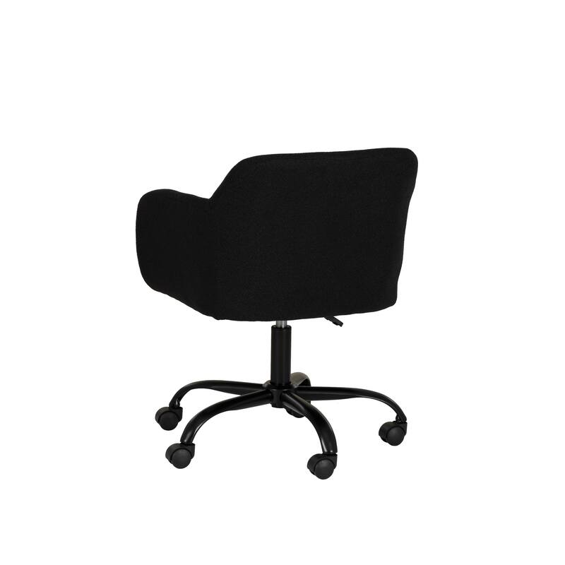 Linon Richard Sherpa Adjustable Height Office Chair