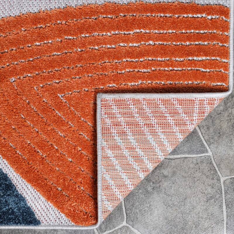 Superior Tulip Modern Geometric Indoor Outdoor Area Rug