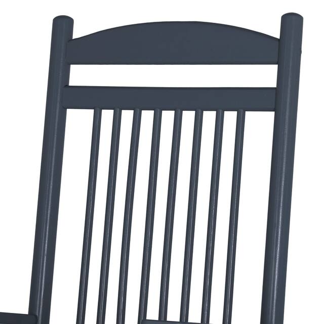 VEIKOUS Wood 3-piece Outdoor Rocking Chair and Folding Table Set