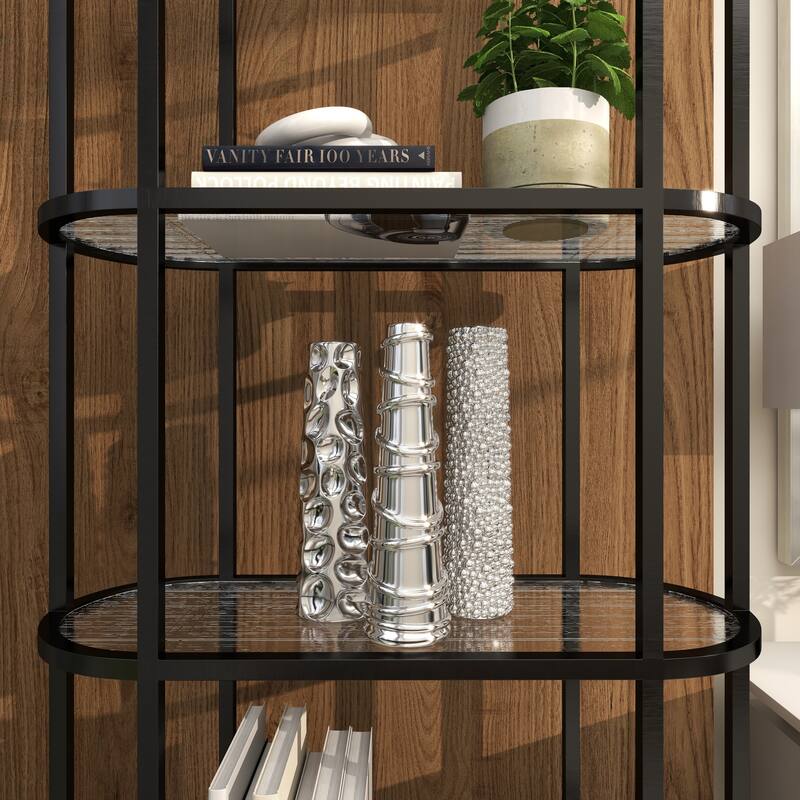 CosmoLiving by Cosmopolitan Sleek Ceramic Glam Vase with Varying Patterns (Set of 3) - Silver, Gold, Dark Blue, White