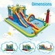 preview thumbnail 3 of 8, Costway Inflatable Water Park with Ocean Balls Climbing Wall Ball Pit - Multi-Color - See Details