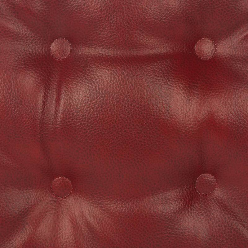 Klear Vu St. Germain Faux Leather Barstool Cushion Set, Set of 2