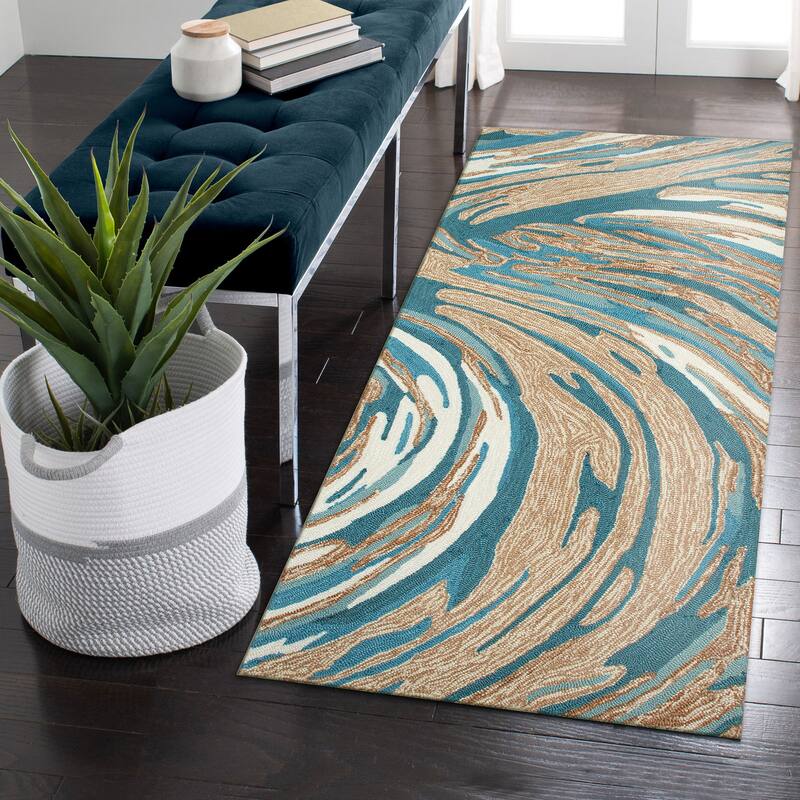 Liora Manne Capri Big Wave Indoor/Outdoor Area Rug
