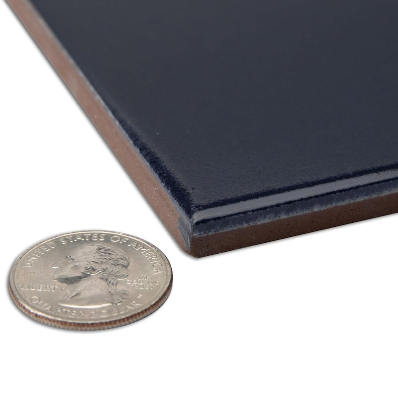 Merola Tile Monocolor Premium Noche 7-7/8" x 7-7/8" Ceramic Floor and Wall Tile