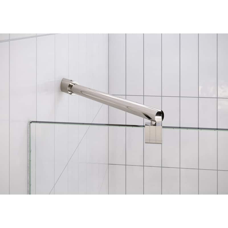 Glass Warehouse 78" x 57.5" Frameless Shower Door - Glass Hinge