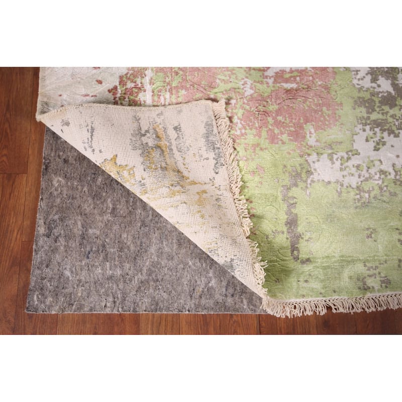 Contemporary Abstract Area Rug Hand-Knotted Wool Carpet - 5'6" X 7'8"