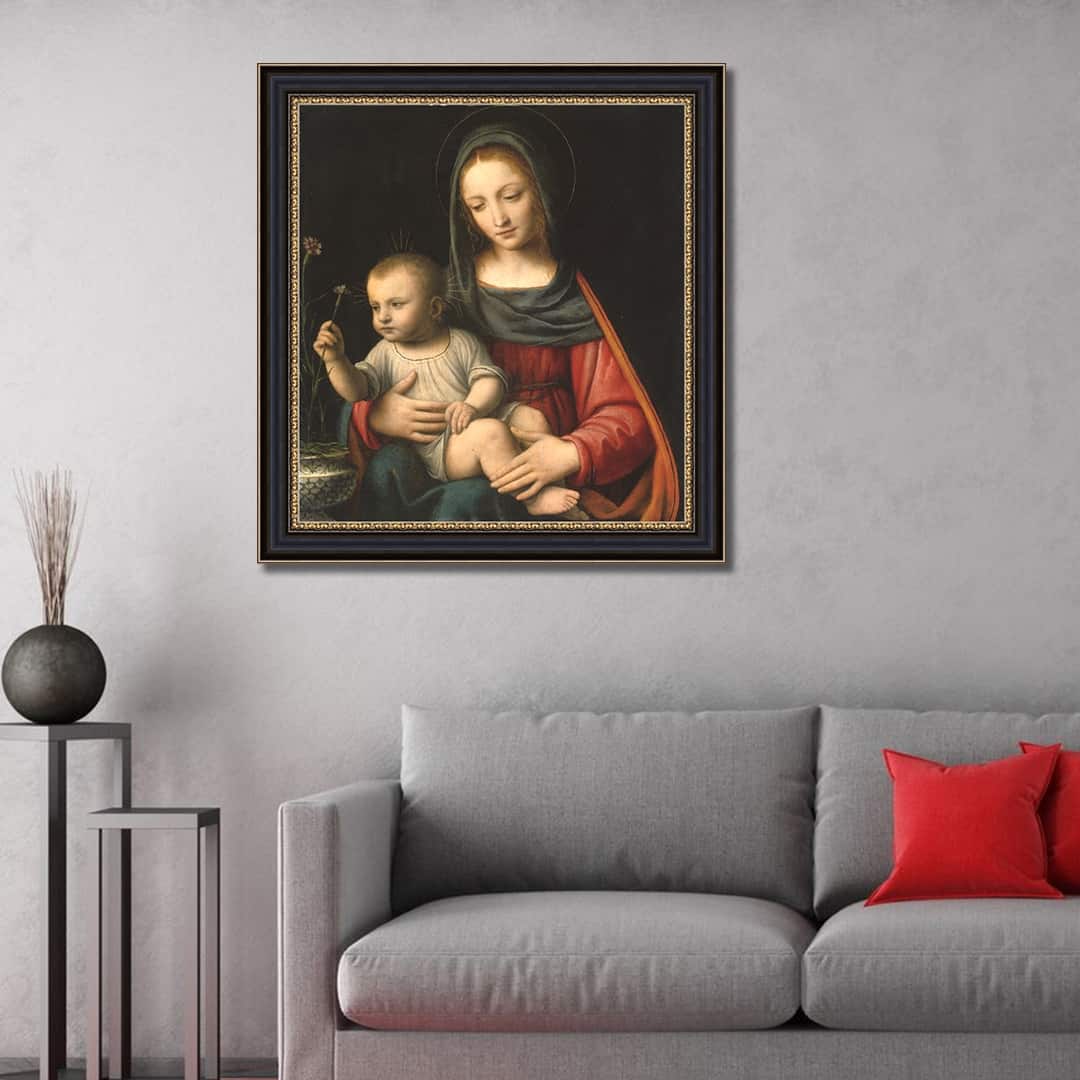The Madonna of the Carnation by Leonardo da Vinci Giclee Print Oil ...