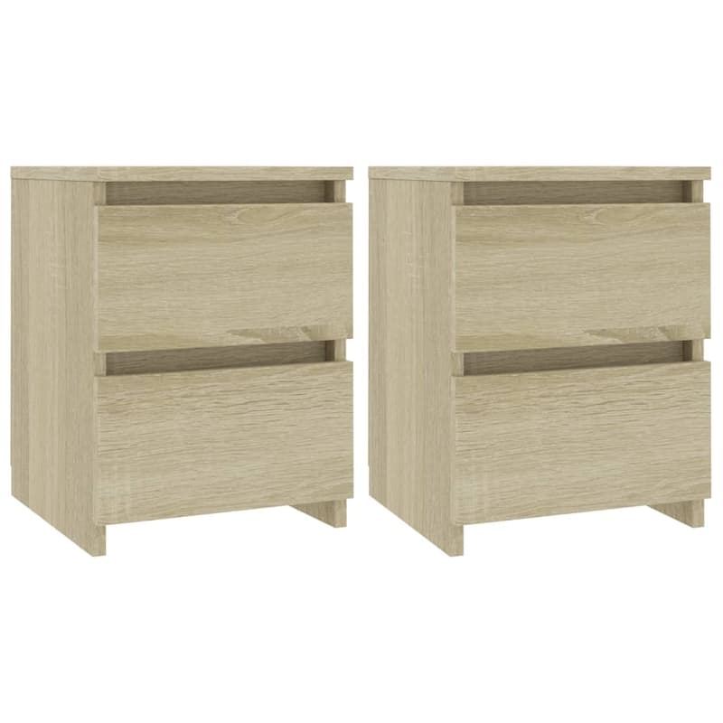 vidaXL Bedside Cabinet Engineered wood 11.8x11.8x15.7 in