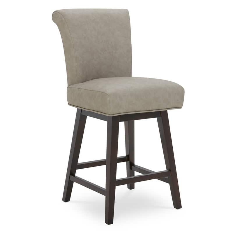 Spruce & Spring Noah Modern Upholstered Counter Height Swivel Barstool Single