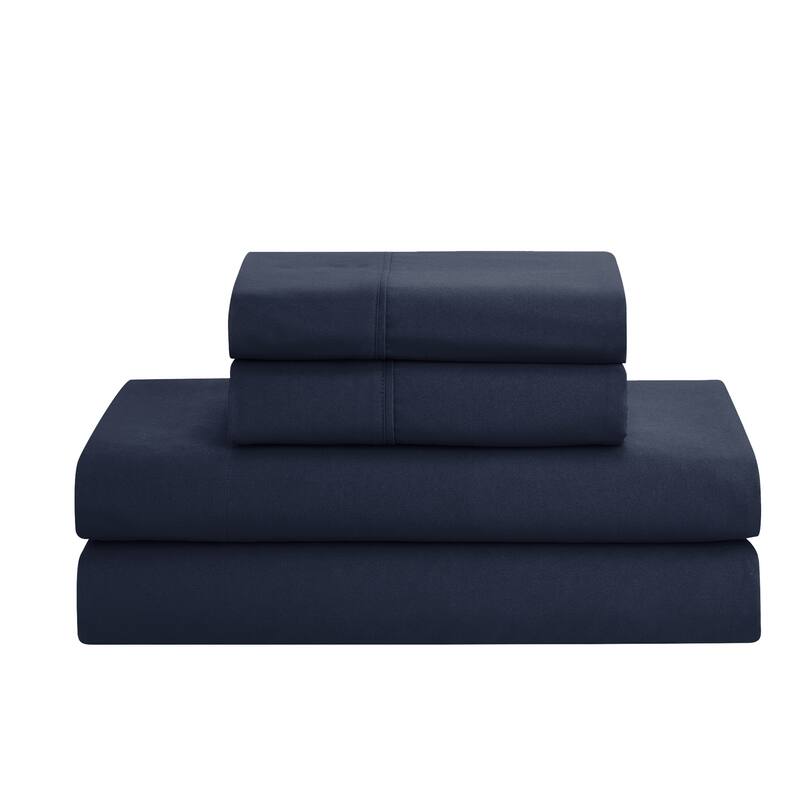 8 Piece Bed In A Bag Pintuck Comforter Sheet Set