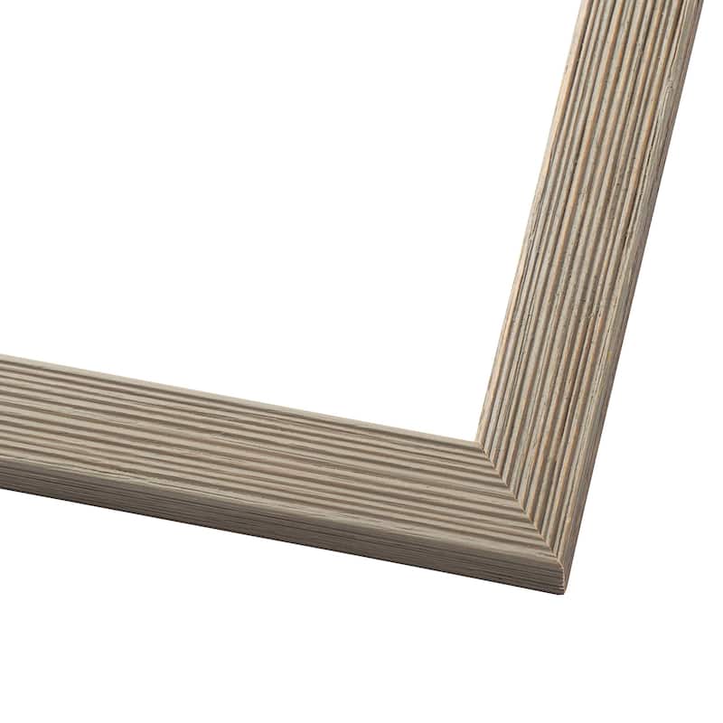 12x15 Grey Rustic Thin Barnwood Picture Frame - UV Acrylic, Foam Board Backing, Hanging Hardware