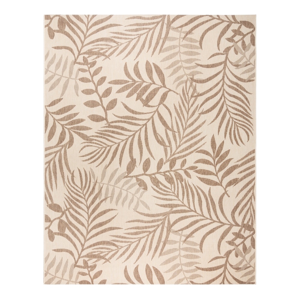 Gertmenian Paseo Akimbo Casual Tropical Leaf Flatweave Indoor/ Outdoor Area Rug Collection