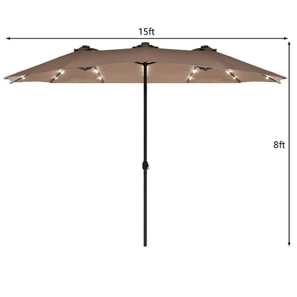 solar umbrella lights instructions