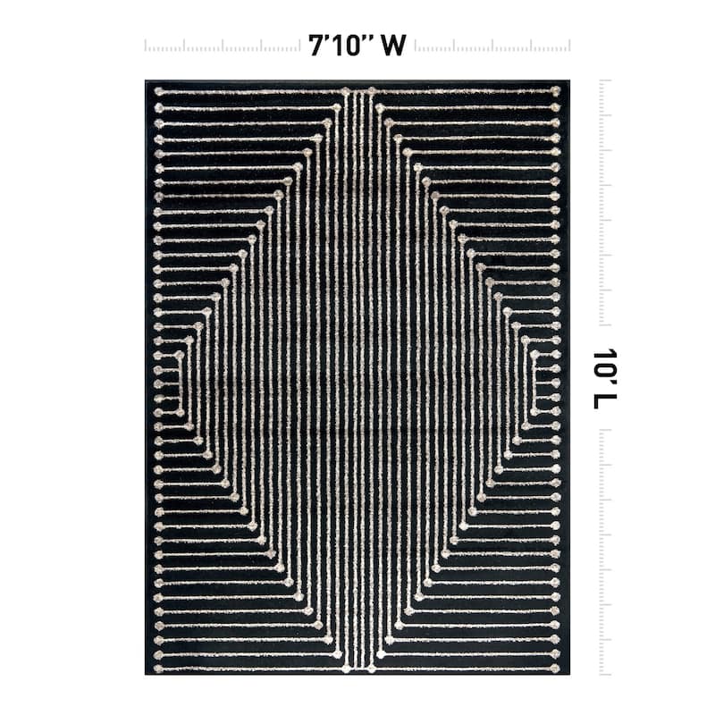 Contemporary Checkered Area Rug