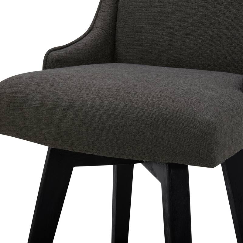 Spruce & Spring Jayden Upholstered Counter Height Swivel Barstool Set