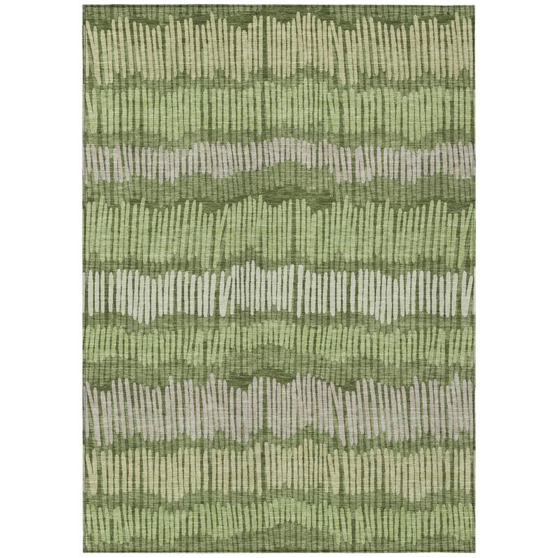 HomeRoots Striped Transitional Rectangle Outdoor Rug
