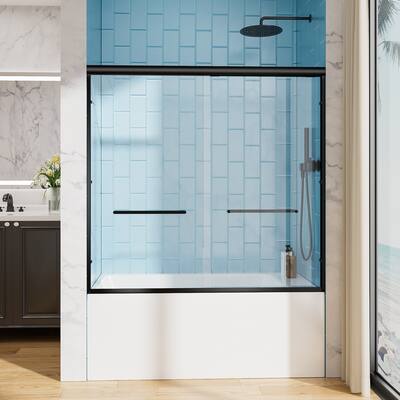 Aluminum Frame Double Sliding Shower Door