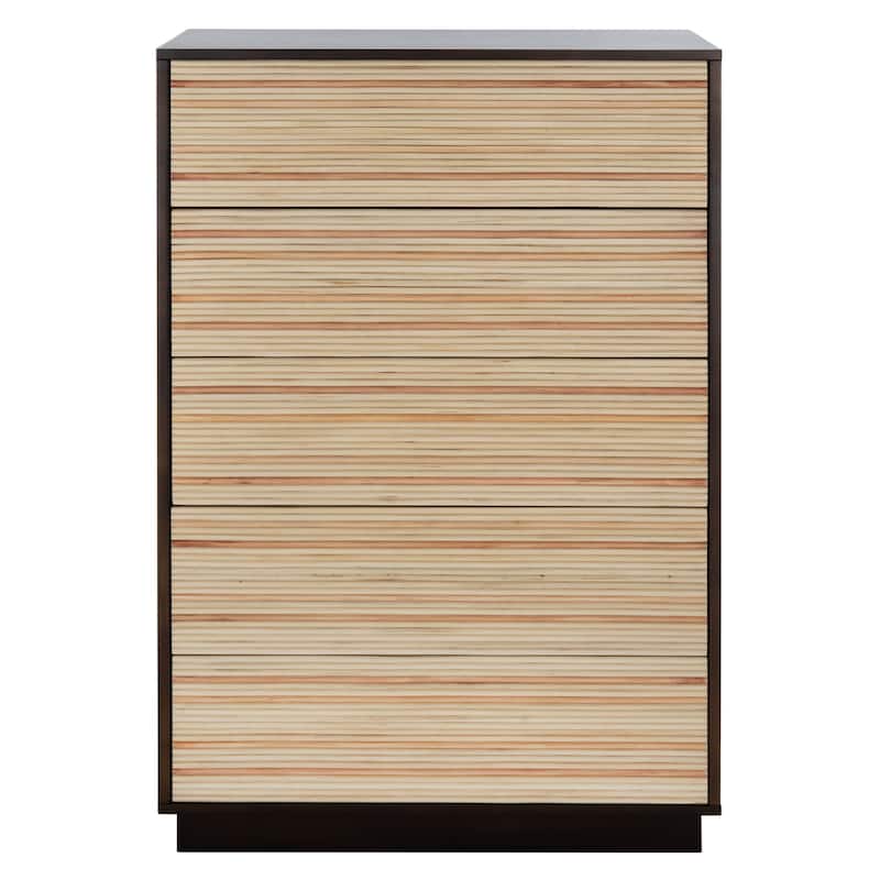 SAFAVIEH Couture Stassie 5 Drawer Cane Tall Dresser