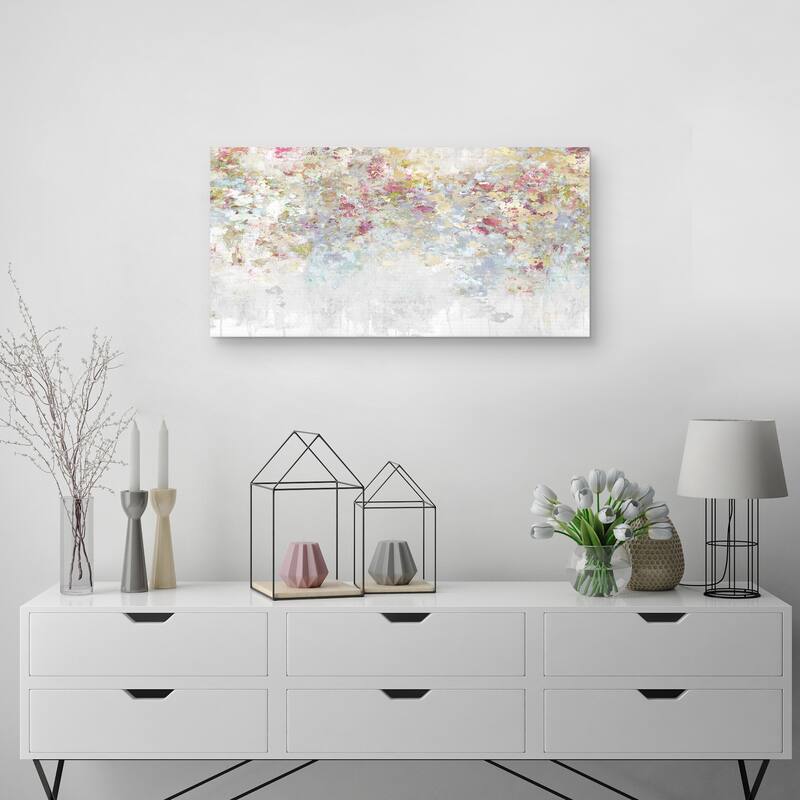 Charmed Magenta & Aqua Canvas Art Print